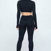 Long Sleeve Activewear Set Top and Leggings