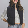 High Neck Puffer Vest