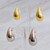 Statement Hollow Teardrop Stud Earrings