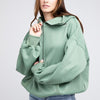 Stitch Detailed Elastic Hem Hoodie