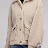 Cozy Sherpa Button-Front Jacket